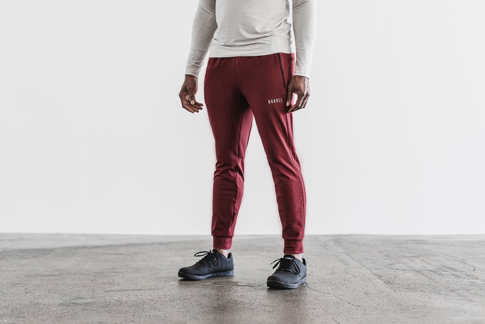 NOBULL Joggers Erkek - Bordo - Turkiye (GYN-109257)